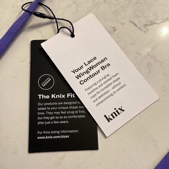 Knix Lace WingWomen Contour Periwinkle size 6 Bra - Picture 4 of 9